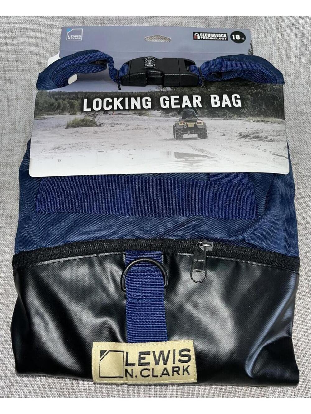 Lewis N Clark Locking Gear Bag NWT 18" Navy